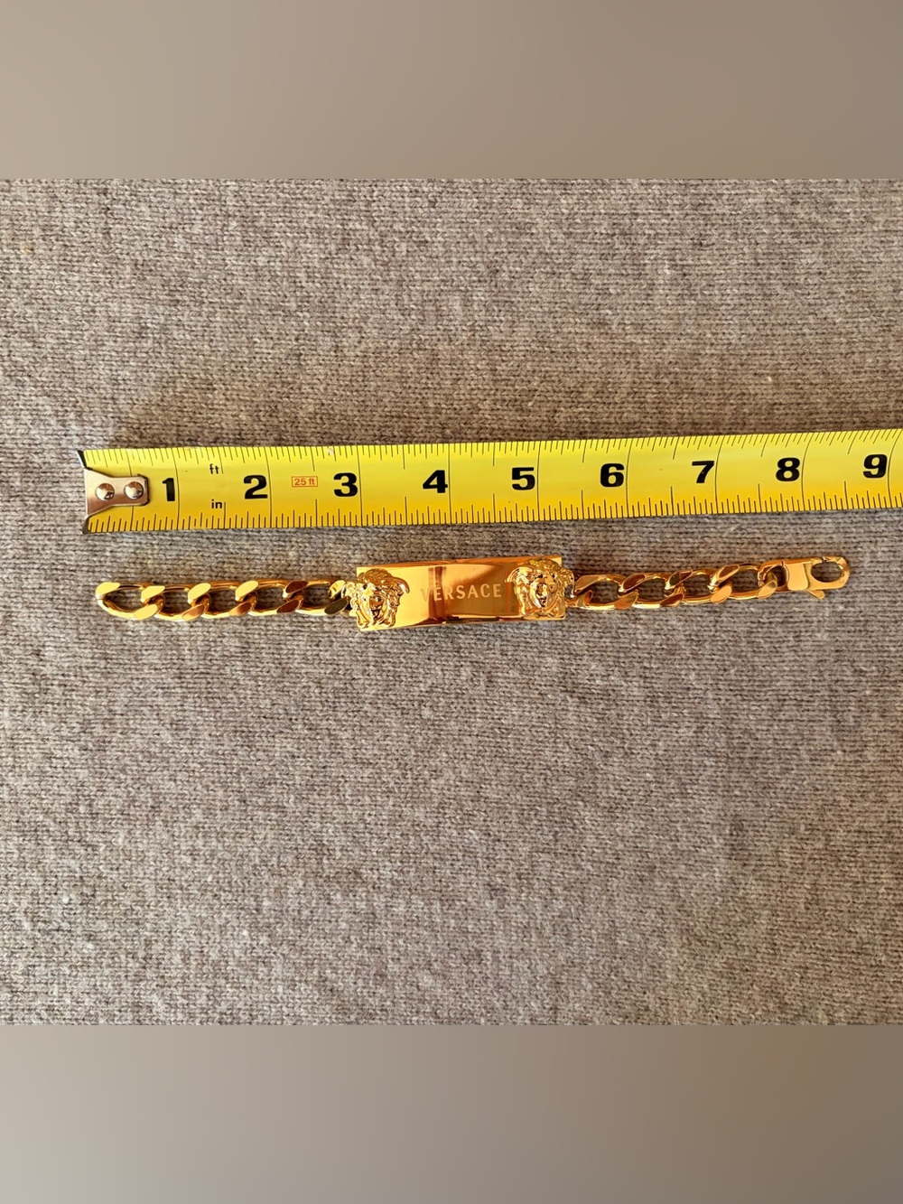Versace Gold Medusa ID Plate Chain Bracelet - Men - Picture 2 of 7